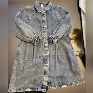 Franki by Francesca's Denim Distressed Dress s:12
